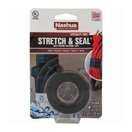 Berry Plastics Tapes/Coating 1X10 Blk Sili Seal Tape 1743082 Zoro